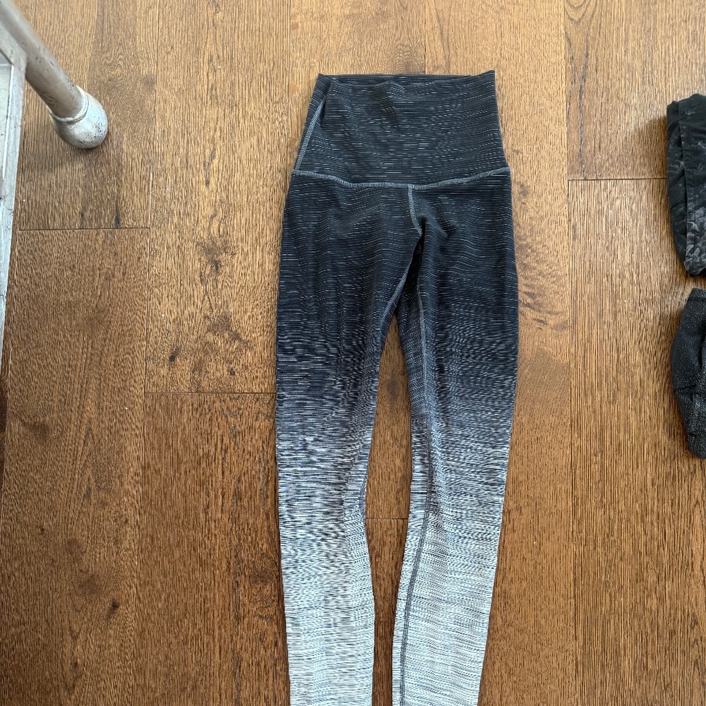 Vintage Lululemon wunder under high-rise tight with 31 inch inseam and in ombre